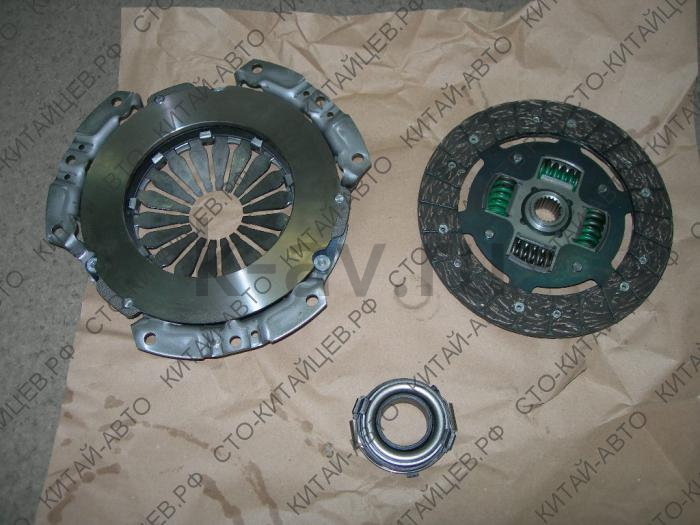 картинка Комплект сцепления (KraftTech) 1,6л - Lifan Solano, Breez (LF481Q1-1601200A+LF481Q1-1601100A+LF481Q1-1701334A) от магазина Китай-Авто