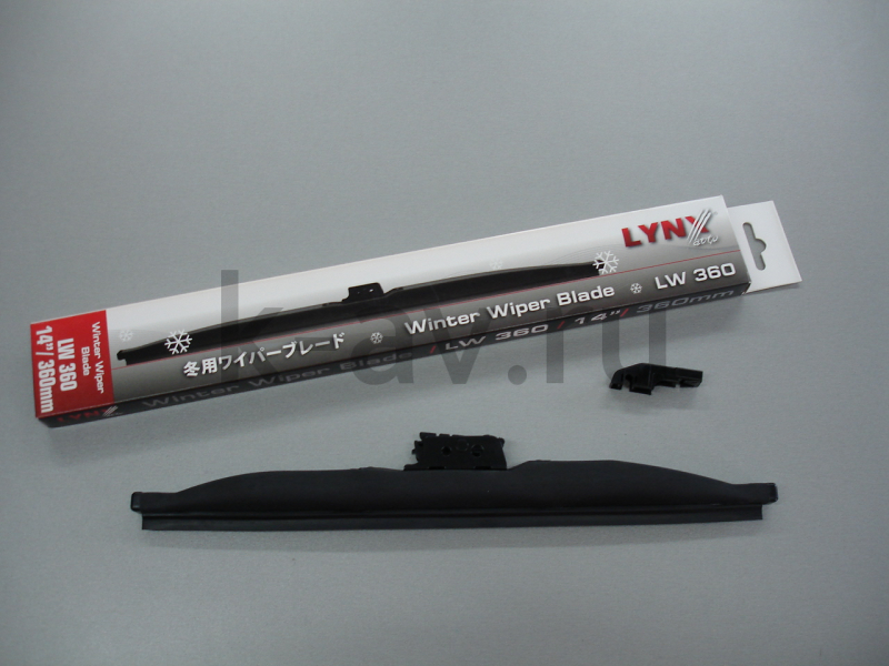 картинка Дворник LYNX, зимний (щетка) 360мм (разные крепления). (LW360) от магазина Китай-Авто