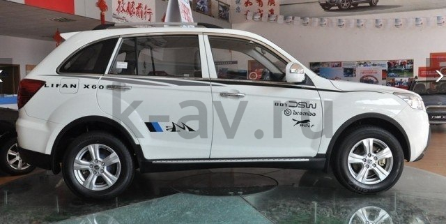 картинка Защита порогов (под расширители арок) - Lifan X60 (Z-POROG-RAS-X60) от магазина Китай-Авто
