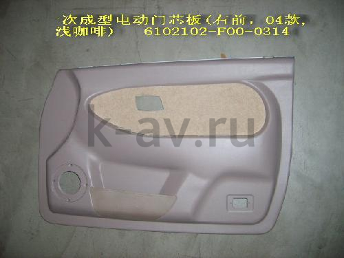 картинка ОБИВКА ПЕРЕДНЕЙ ПРАВОЙ ДВЕРИ SAFE - 20-6102020А (6102102-F00-B1-0314 6102102-F00-0803) от магазина Китай-Авто