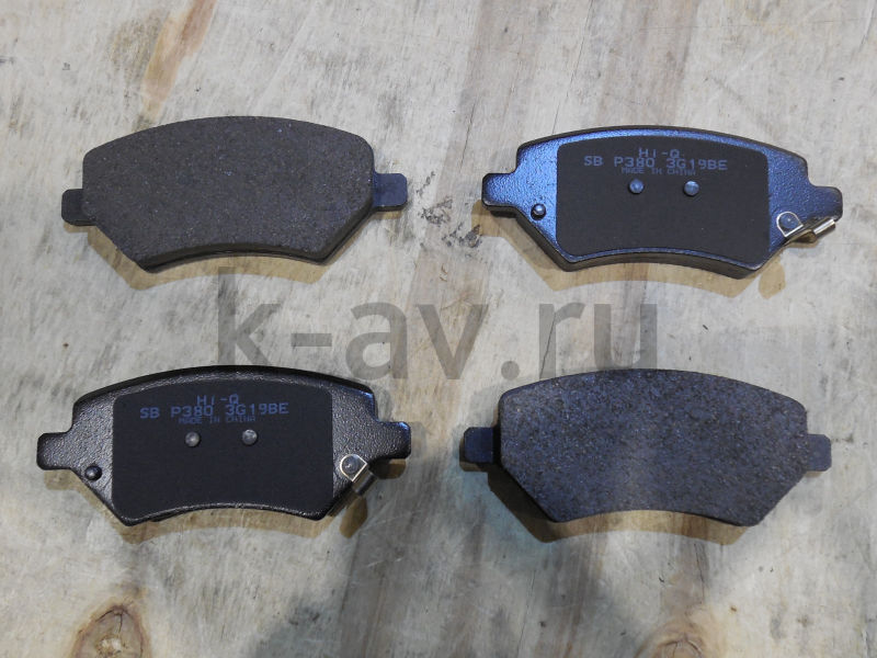 картинка Колодки тормозные передние (комплект 4шт) - ВИД2 - Корея - Chery Tiggo (FL, 2, 3) (T11-3501080BA-kor) от магазина Китай-Авто