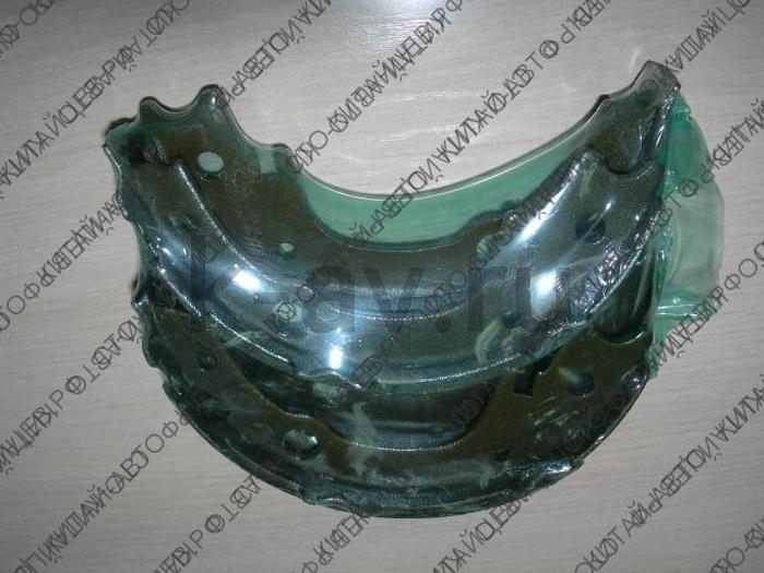 картинка Колодки стояночного тормоза (кт 4шт) - BYD F3 (10136441-00) от магазина Китай-Авто