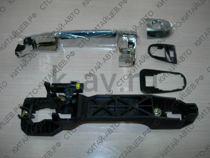картинка РУЧКА НАРУЖНЯЯ ПЕРЕДНЕЙ ЛЕВОЙ ДВЕРИ (ХРОМ) - BYD F3 (10196972-00+BYDF3-6105110) от магазина Китай-Авто
