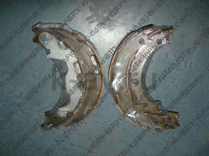 картинка Колодки стояночного тормоза (ручника) (4шт) н/о - Chery Tiggo (FL), X60 (T11-6GN3502170) от магазина Китай-Авто