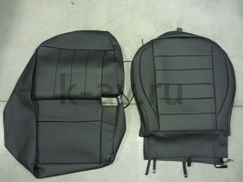 картинка Чехлы на сиденья (середина черн. экокожа перфор, бок черн. экокожа) - Hover H3, H5 (GW09-0302-EC01) от магазина Китай-Авто