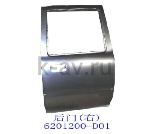 картинка ДВЕРЬ ЗАДНЯЯ ПРАВАЯ DEER - 11-6200020 (6201200-D01 11-6200020) от магазина Китай-Авто