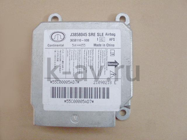 картинка БЛОК УПРАВЛЕНИЯ ПОДУШКАМИ БЕЗОПАСТНОСТИ (SRS-ECU) - COWRY (3658110-V08) от магазина Китай-Авто